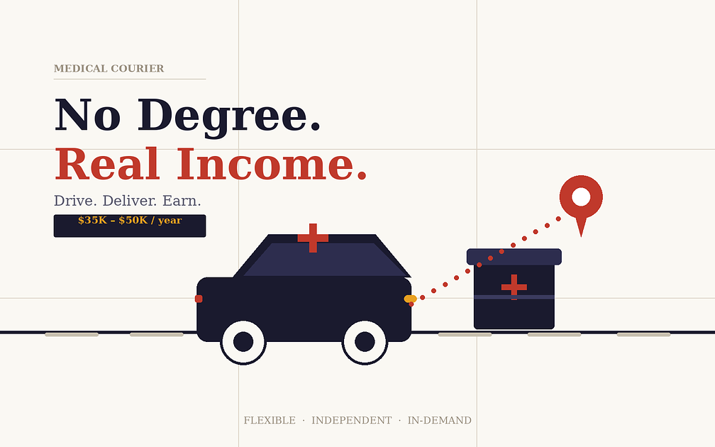 Make Real Money as a Medical Courier (No Degree Needed!)